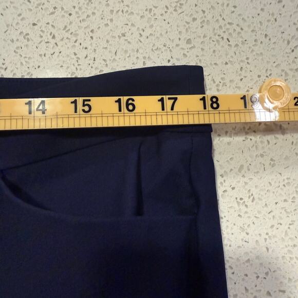 Nine West Slim Ankle Dress Pants Navy Blue Size 18 NWT Workwear Office Career - Picture 6 of 7